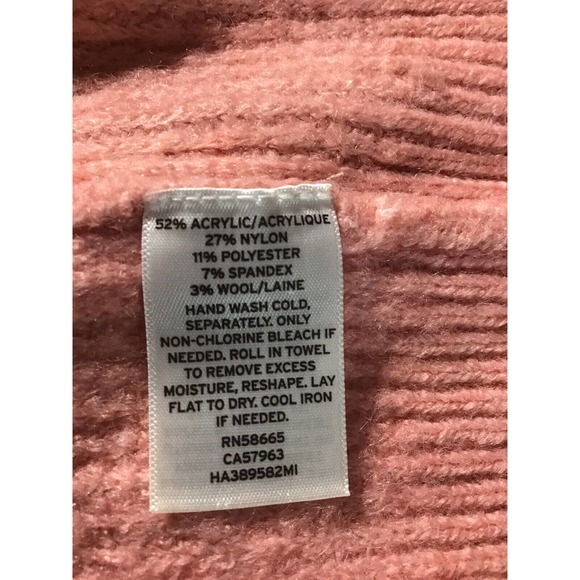Halogen Sweater Women Size X1 Wool Blend Ruffles Neck Blush - Picture 10 of 16